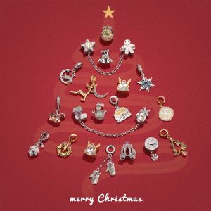 Christmas Series Beaded Charm for Bracelets Necklaces